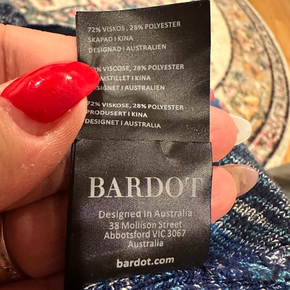 Bardot blue turtleneck
